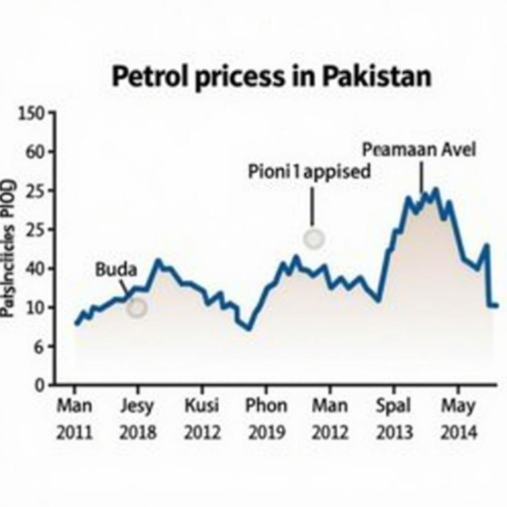 Petrol Prices in Pakistan 2012 Chart