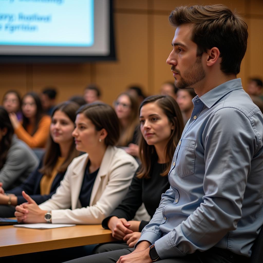 Pharmacy Students Attending Lecture