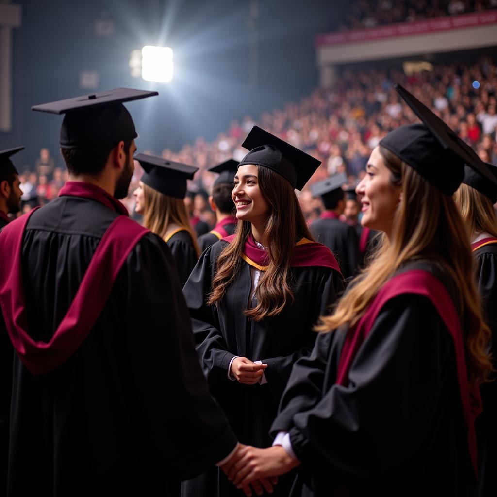 Students celebrating their PhD in Law graduation in Pakistan