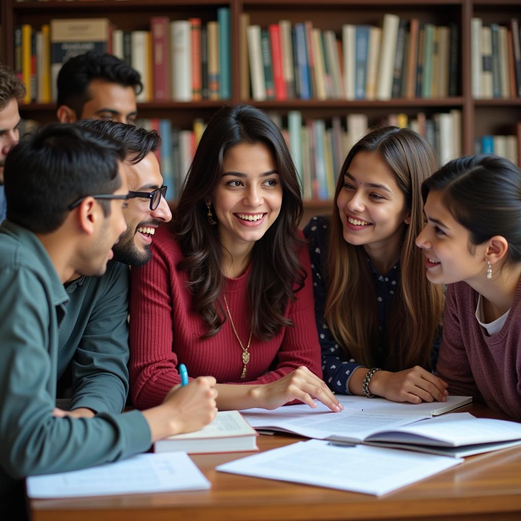 Pakistani PhD Students Collaborating