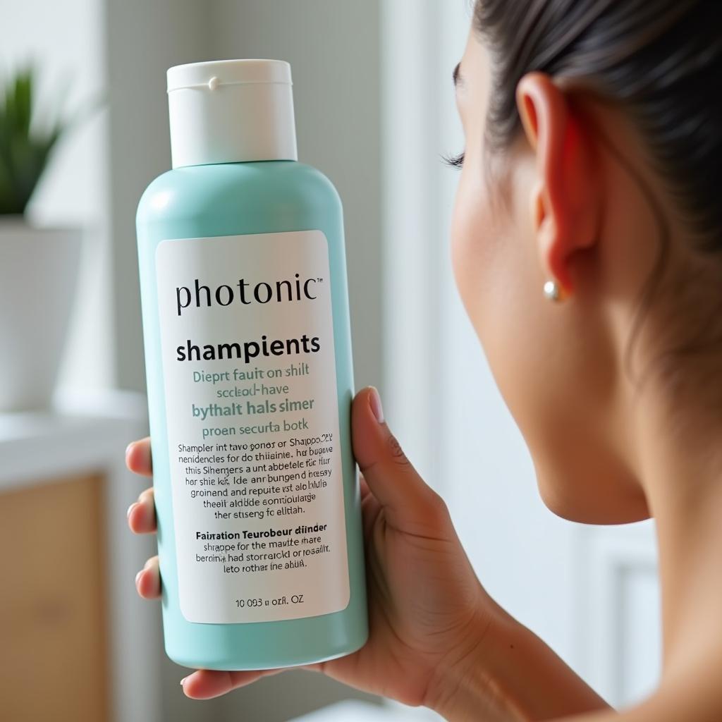 Checking Photonic Shampoo Ingredients