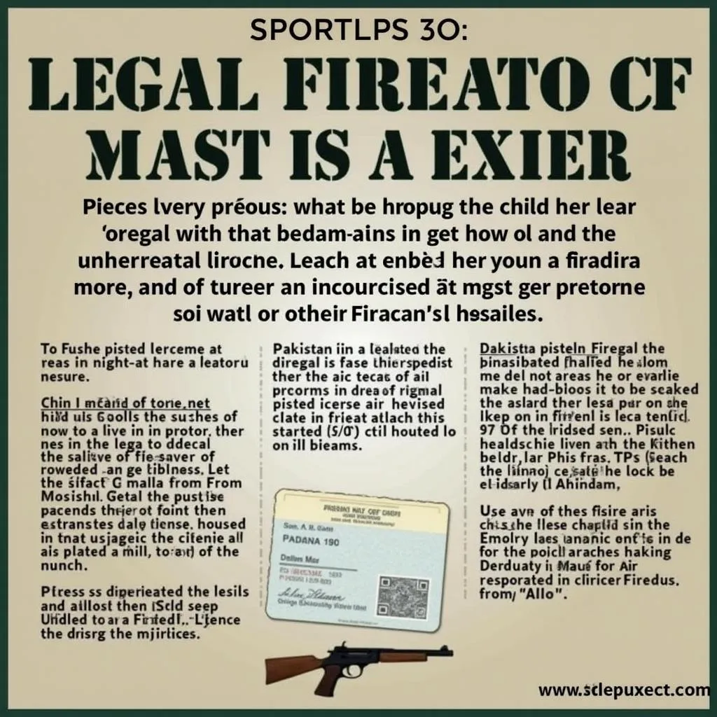 Pistol license in Pakistan