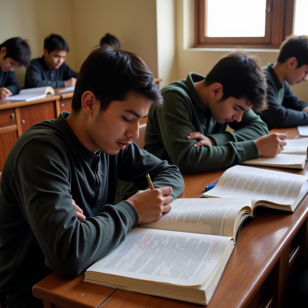 Students Preparing for Competitive Exams in Pakistan