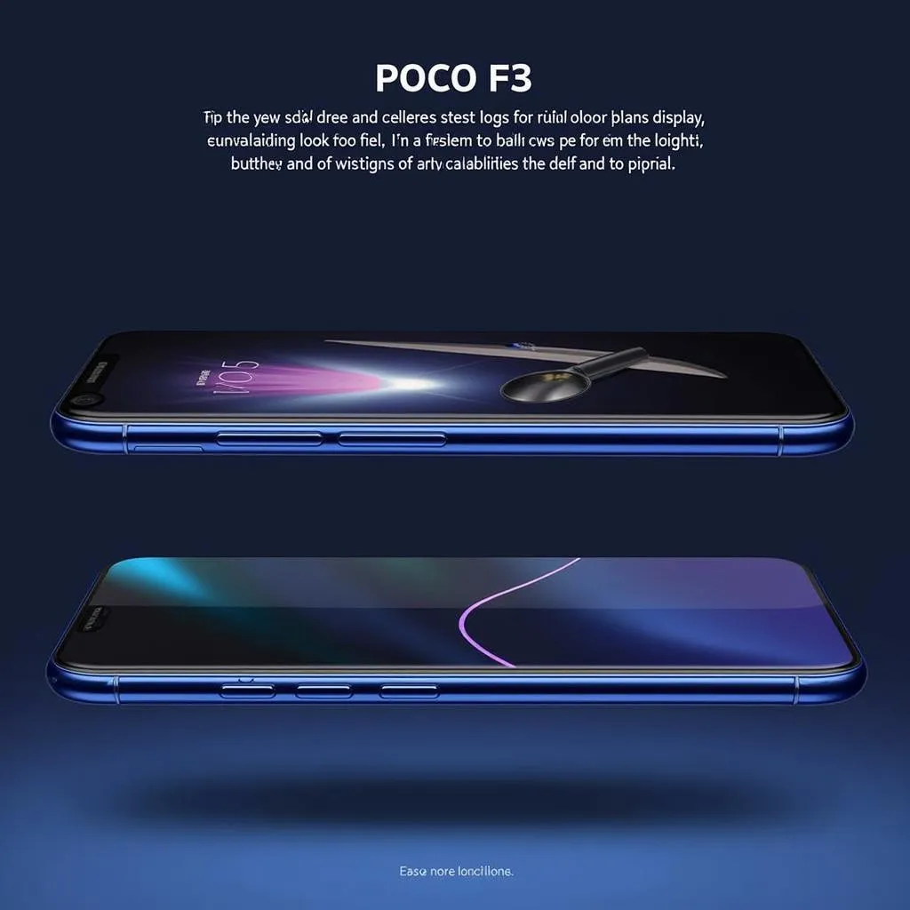 Poco F3 with a sleek design and a vibrant AMOLED display