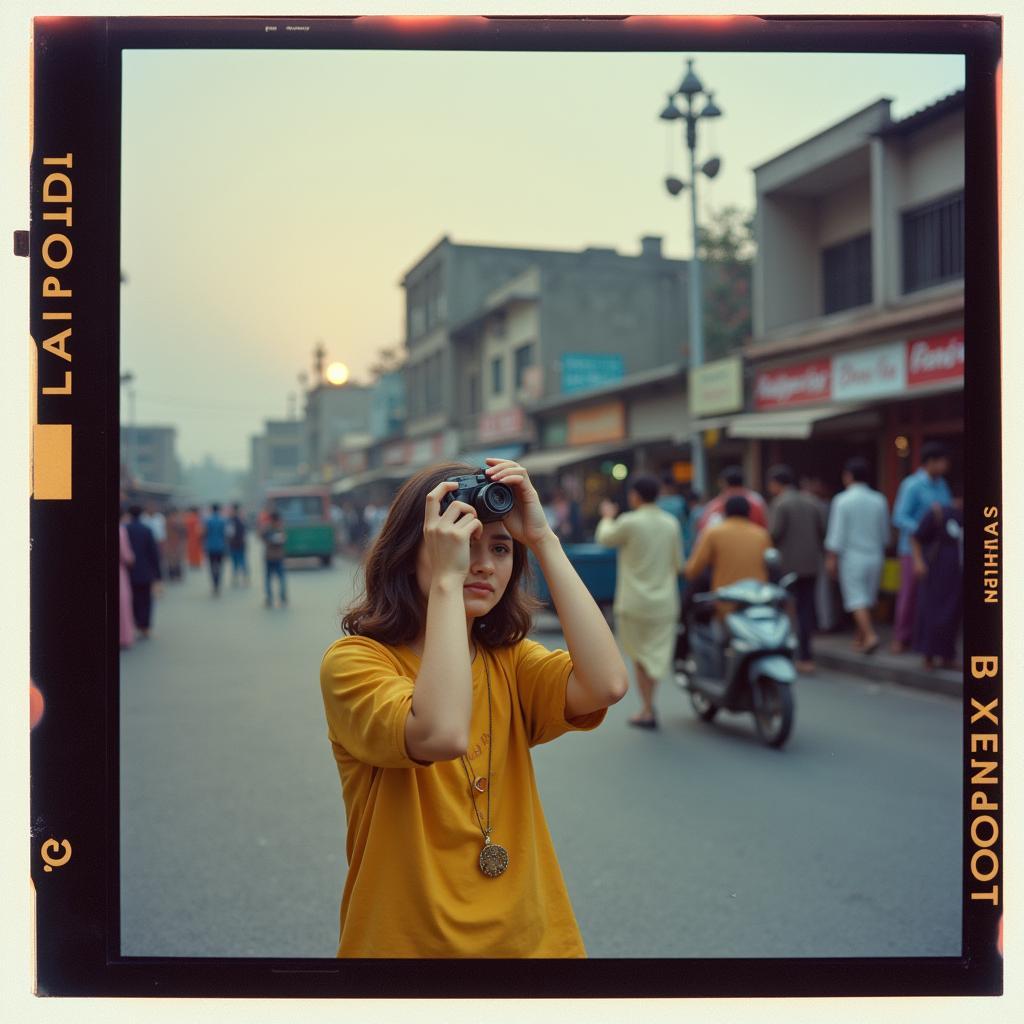 Street photography in Pakistan using a Polaroid camera