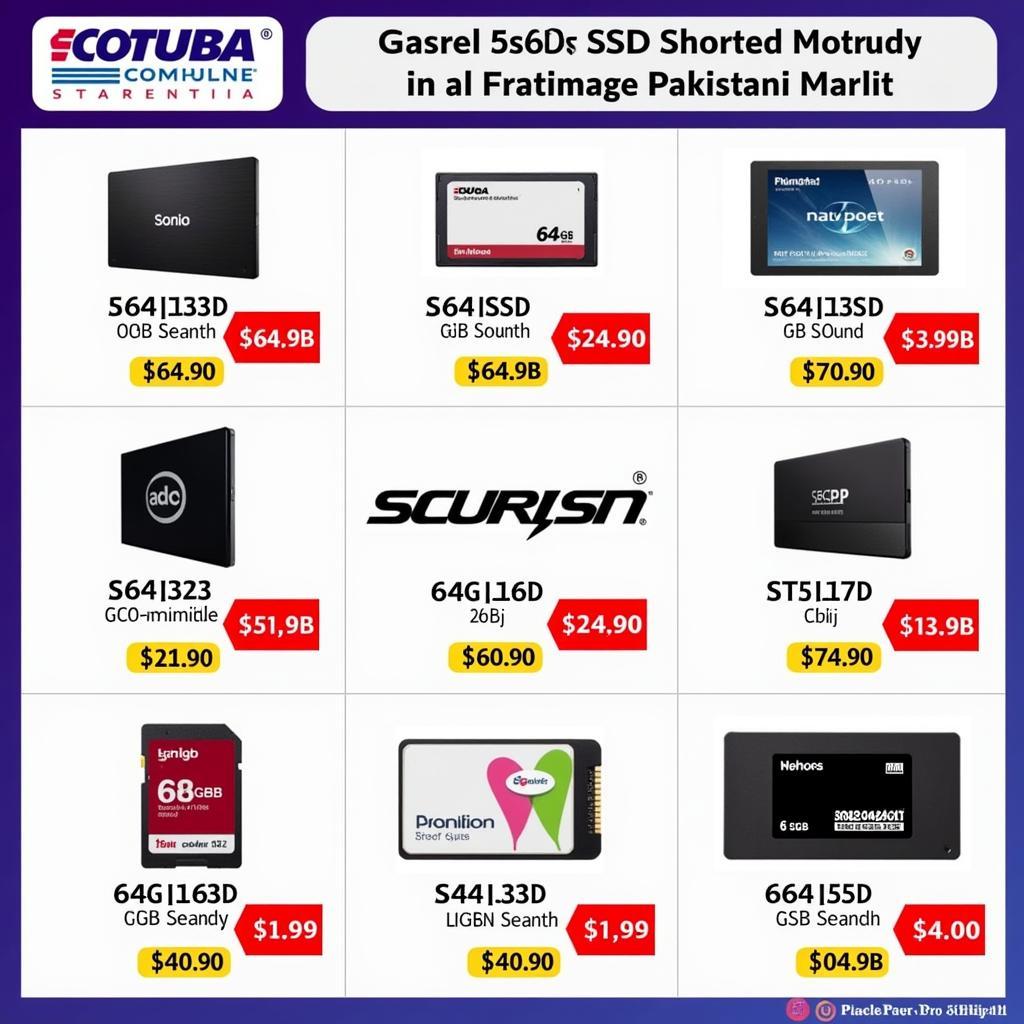 Popular 64GB SSD models available in Pakistan