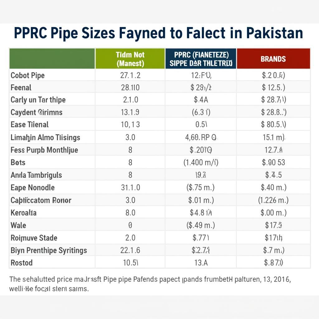 PPRC Pipe Price Comparison Pakistan