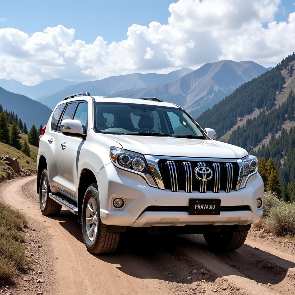 Toyota Land Cruiser Prado on Pakistani Roads