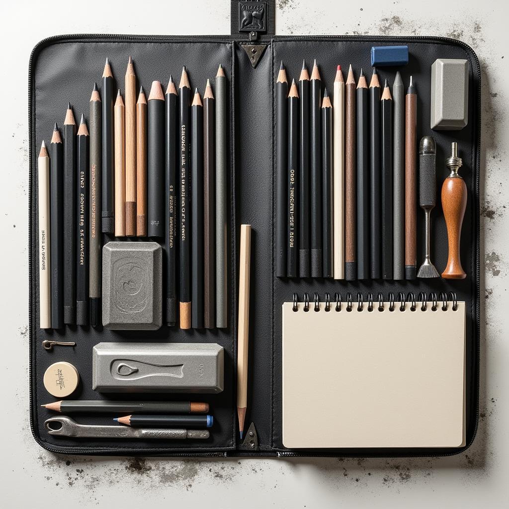 Professional-Grade Sketching Kit Contents