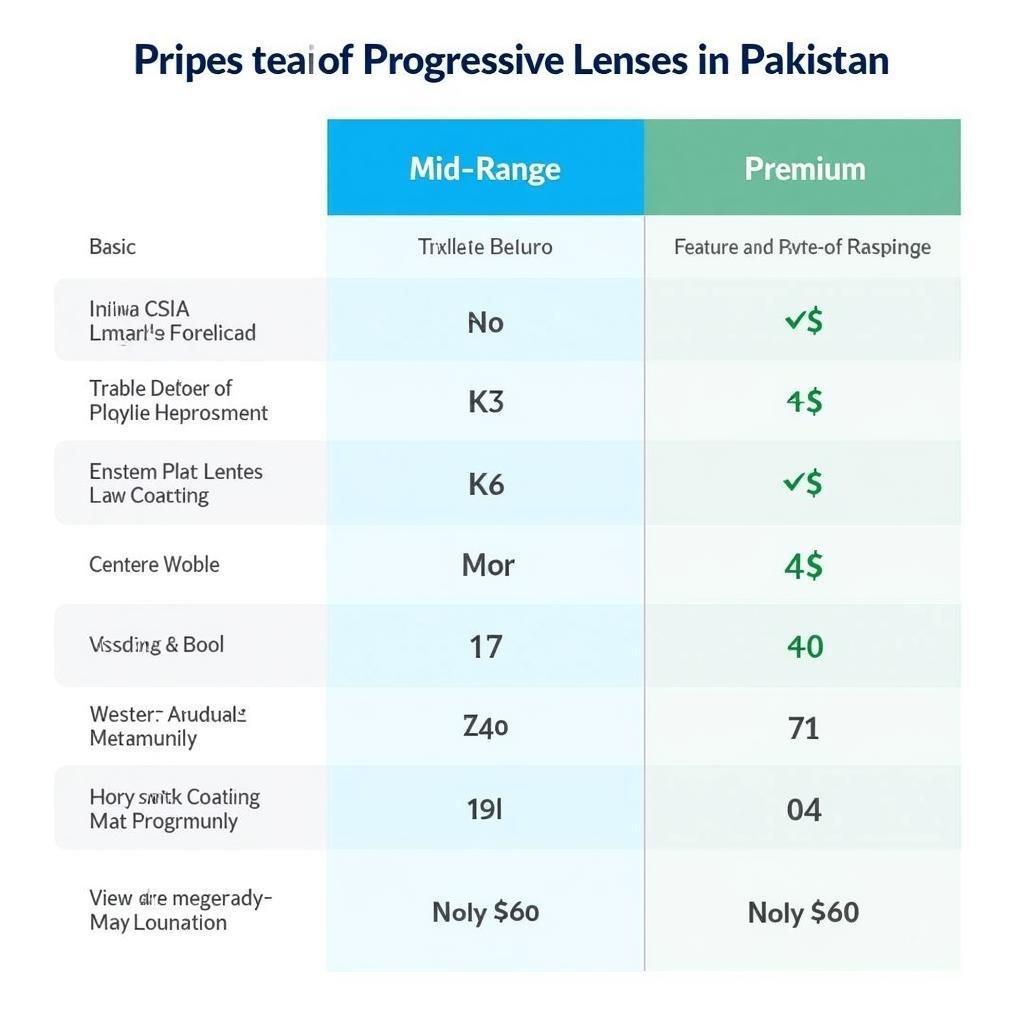 Progressive Lenses Price Comparison