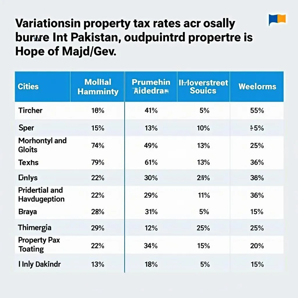 Property Tax Rates in Different Provinces