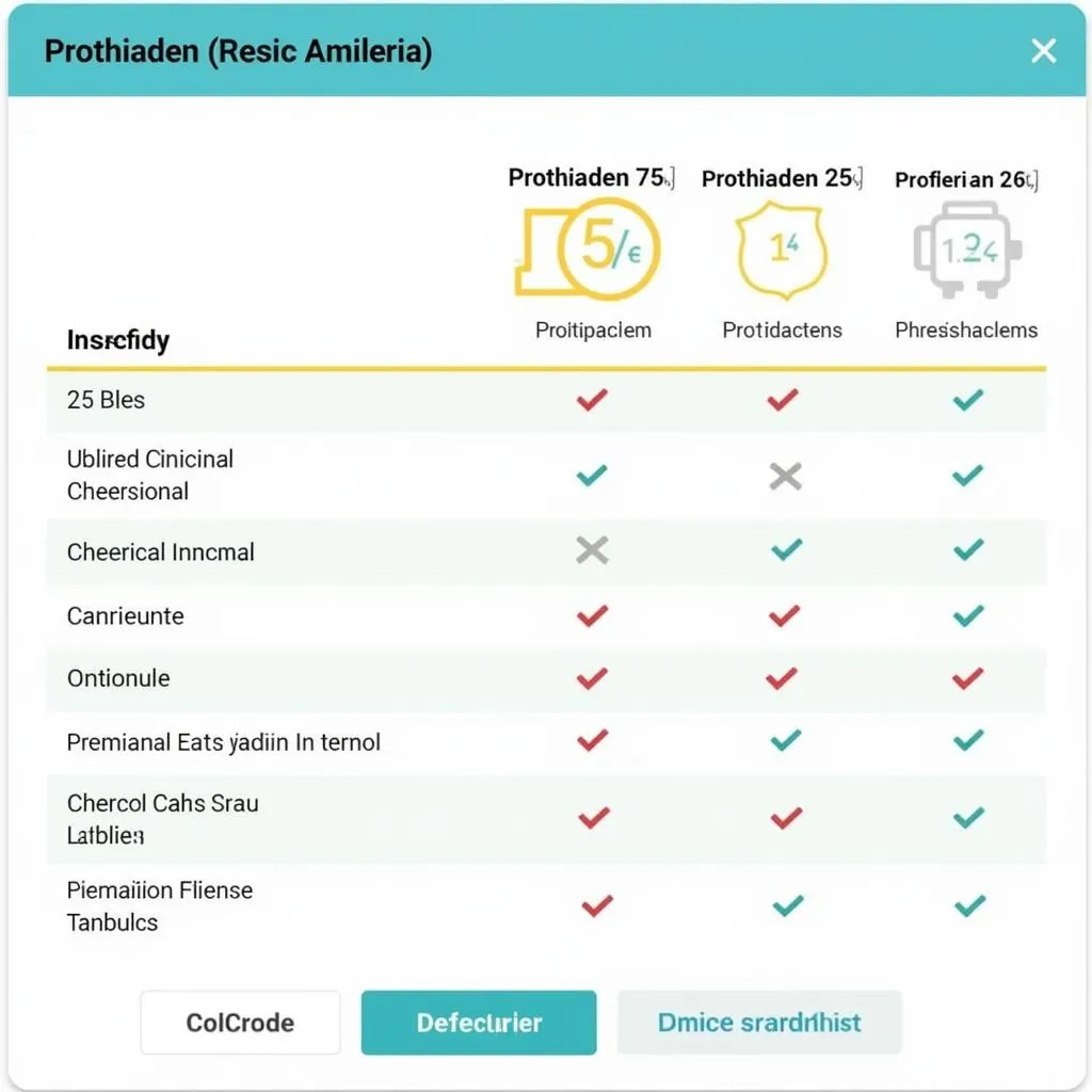 Prothiaden 25 mg price comparison