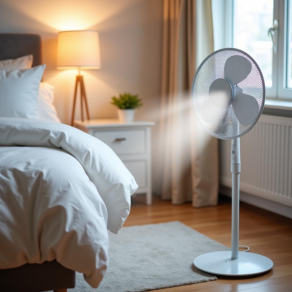 sk pedestal fan with low noise operation