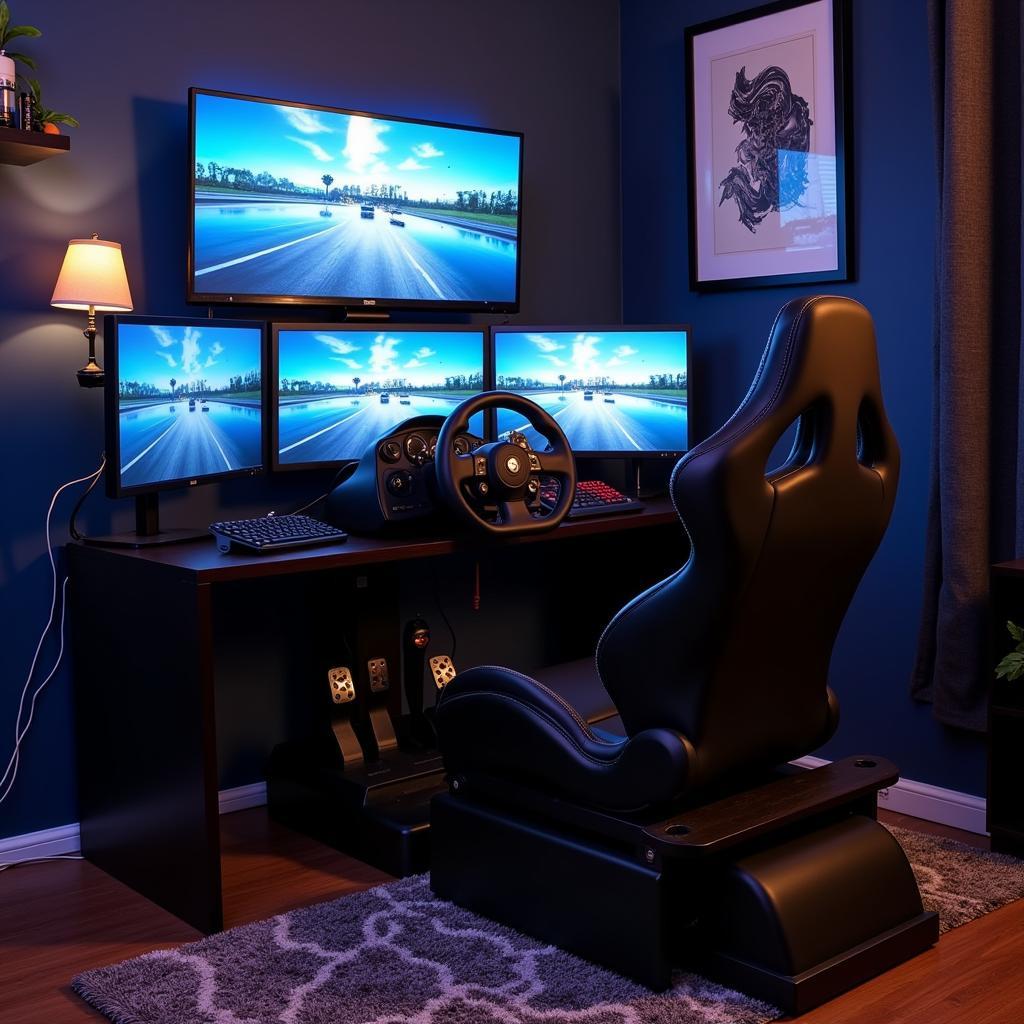 Immersive Racing Simulator Setup