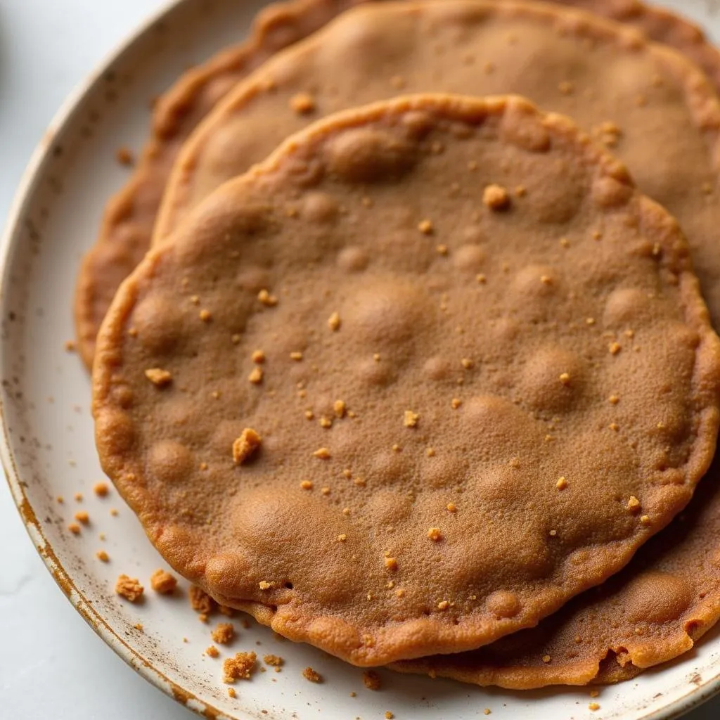 Ragi flour roti