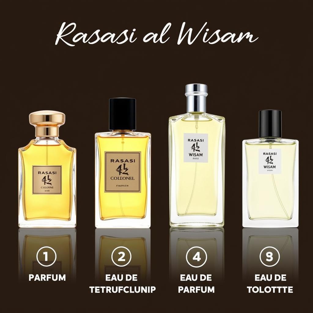 Rasasi Al Wisam Perfume Concentrations