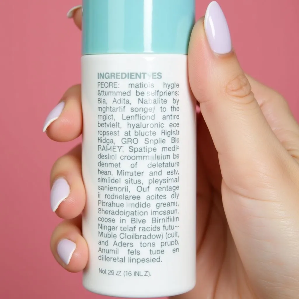 Reading Moisturizer Ingredients