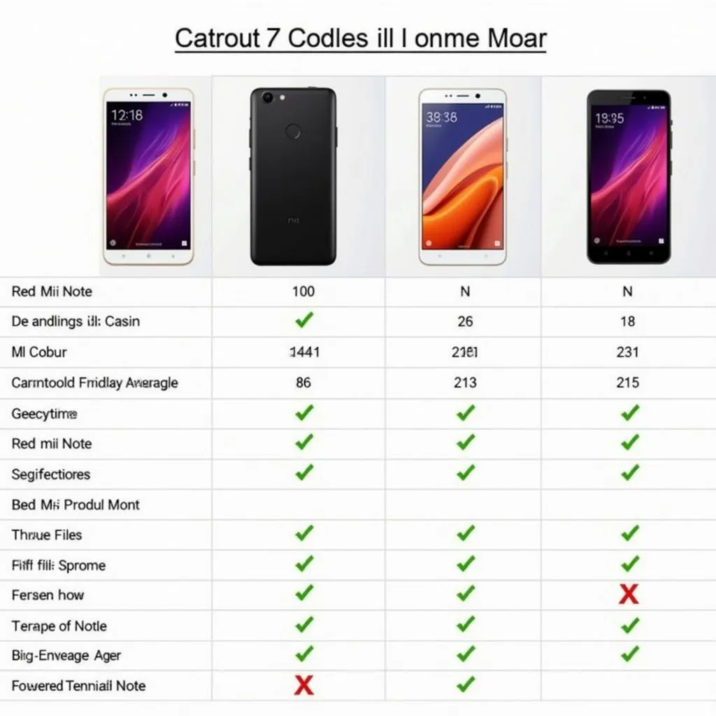 Redmi Note series price comparison