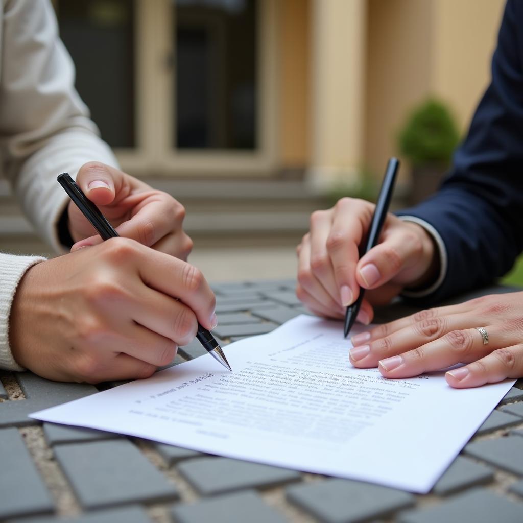 Signing a Rental Agreement in Pakistan