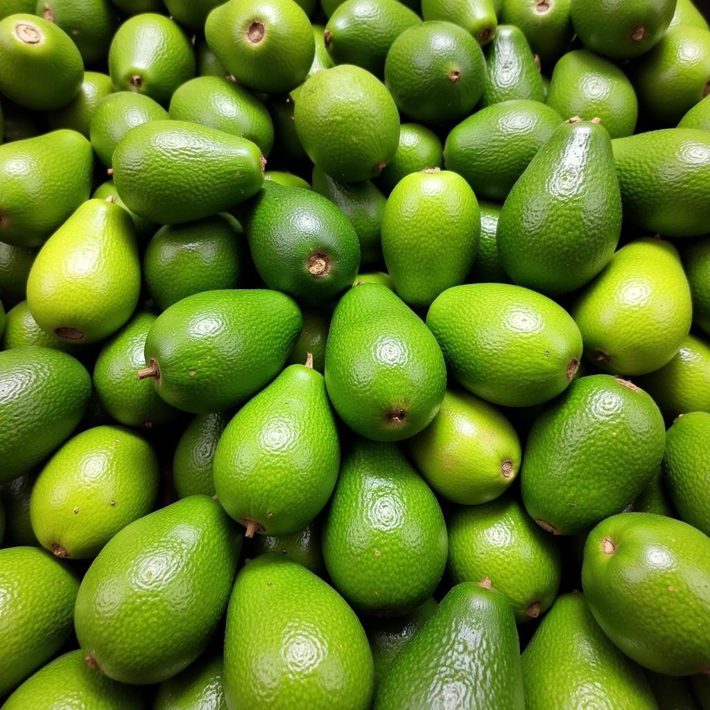 Ripe avocados in a Pakistani market