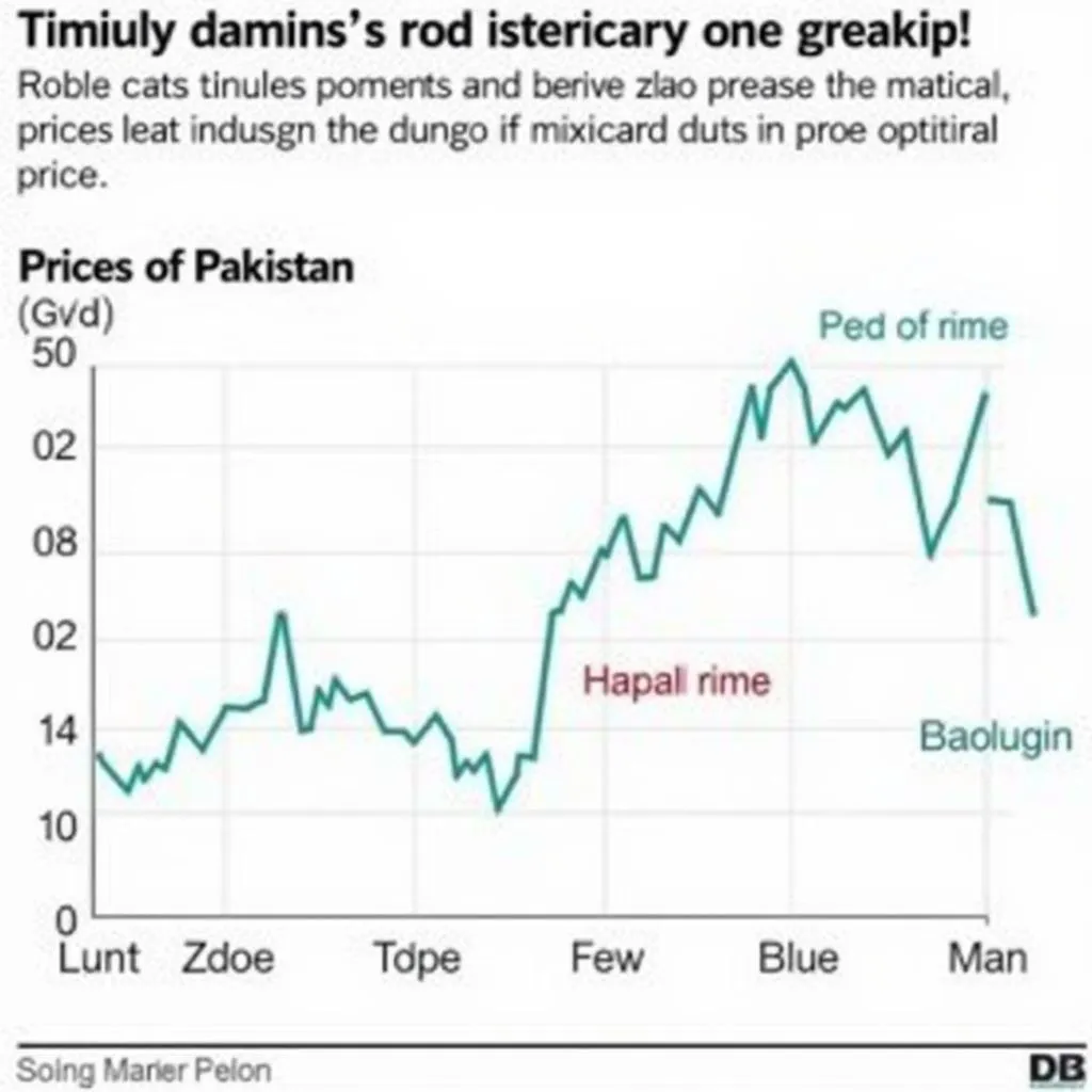 Chart displaying historical rod prices in Pakistan