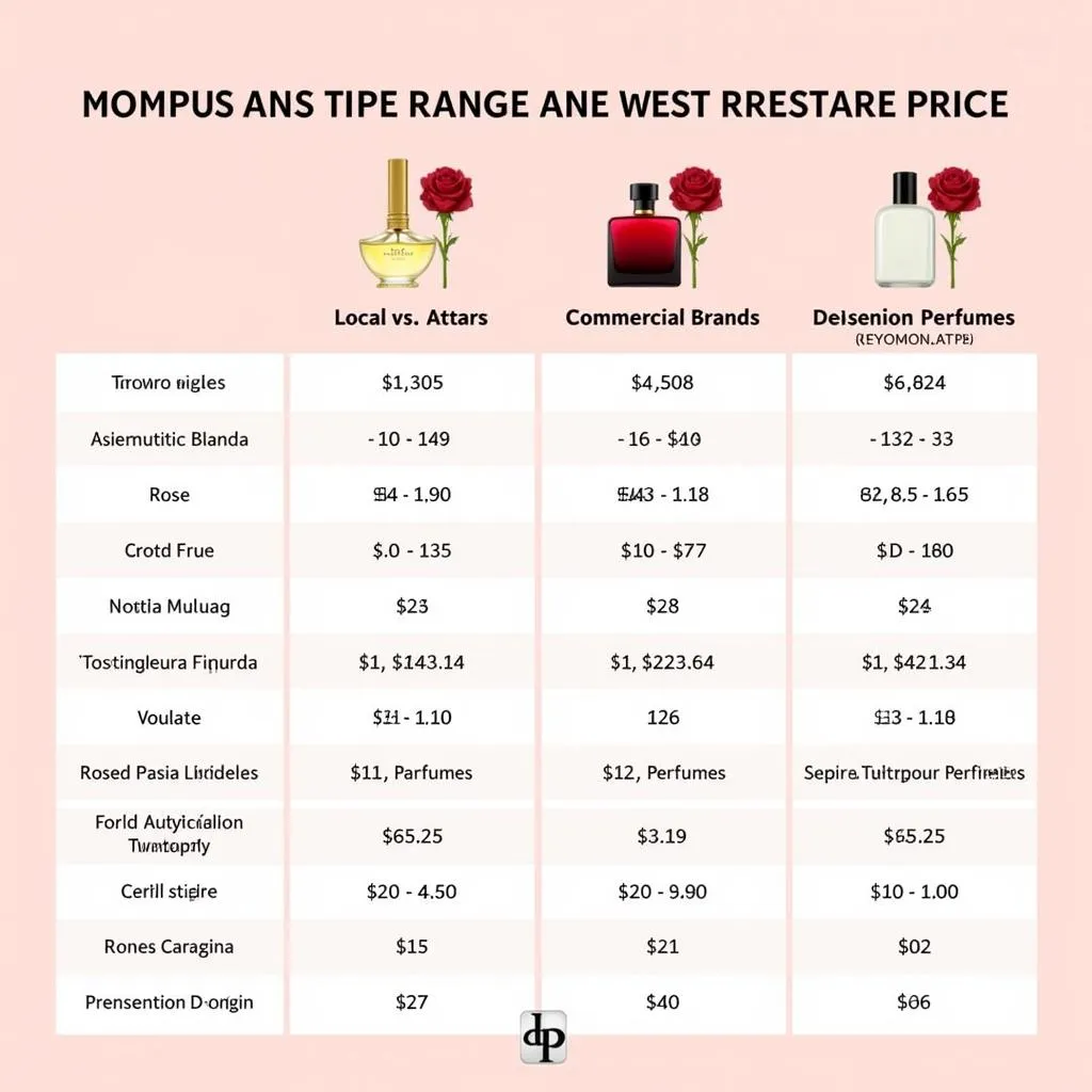 Rose Perfume Price Range in Pakistan