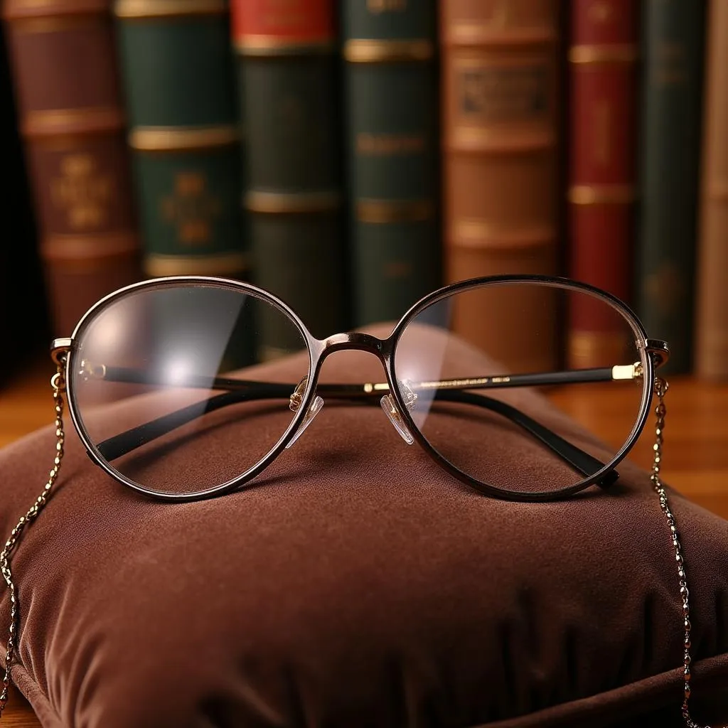 Round Ribbon Glasses on Display