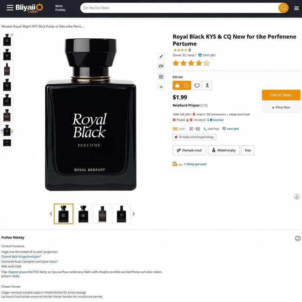 Online Store Selling Royal Black Perfume in Pakistan