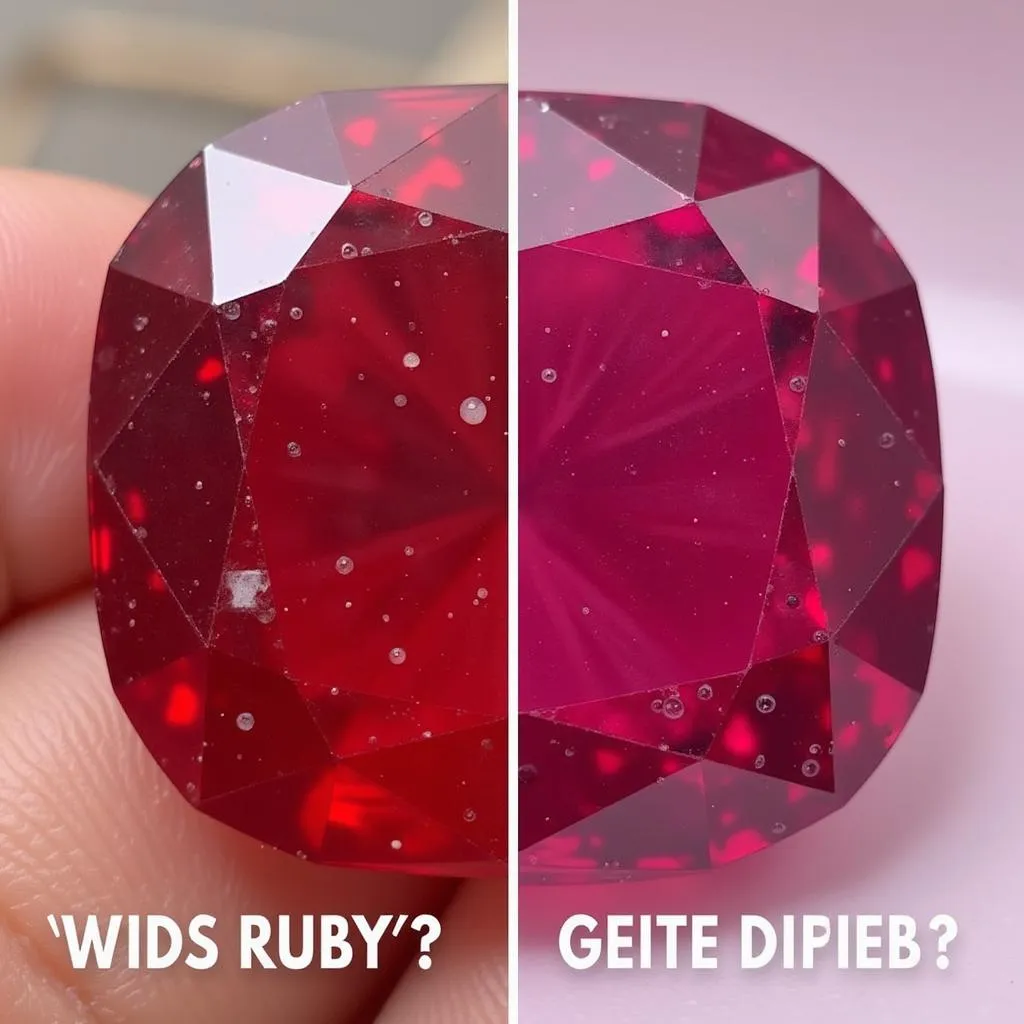 Ruby Clarity and Inclusions