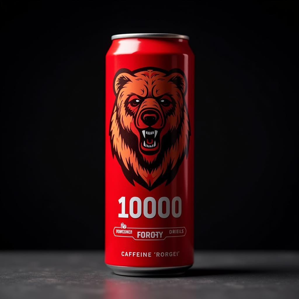 Russian Bear 10000 Energy Drink Can