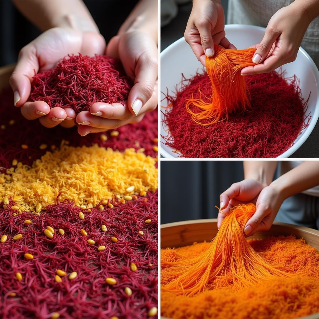 Saffron grading process in Pakistan