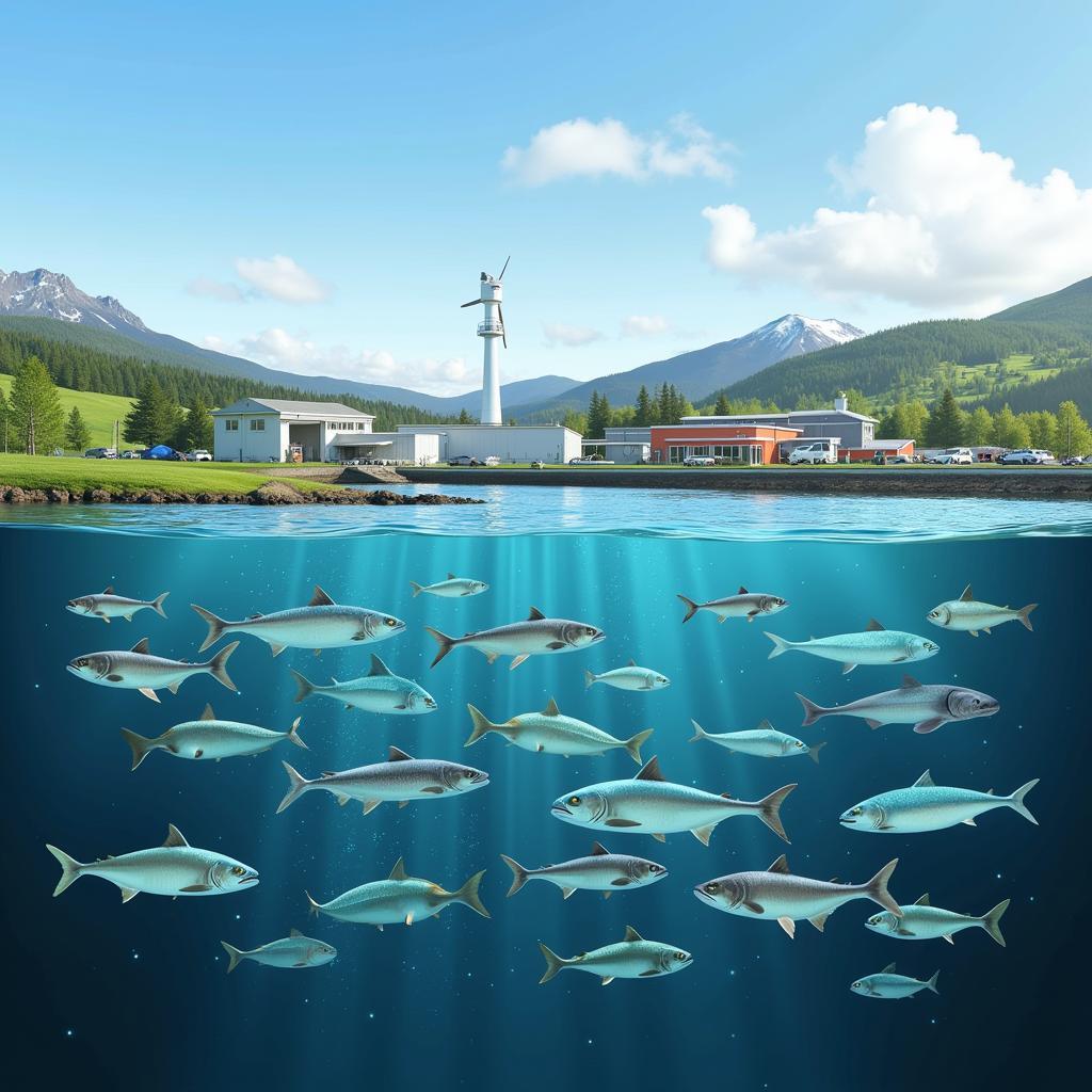 Modern Salmon Farming Technology