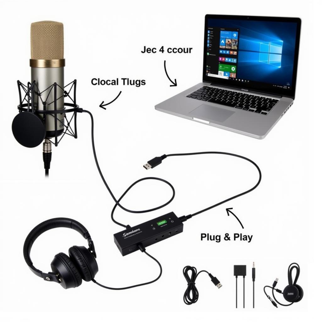 Samson Q2U Recording Setup