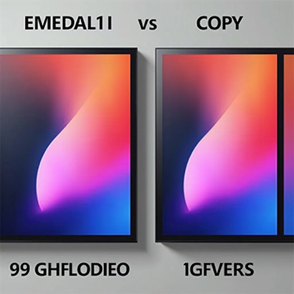 Comparison between original and copy Samsung C9 Pro panels