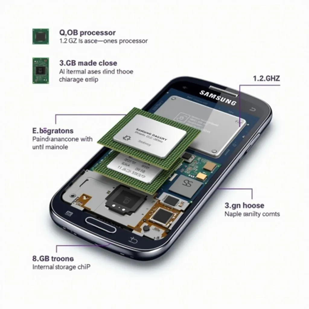 Samsung Galaxy I9060 internal components