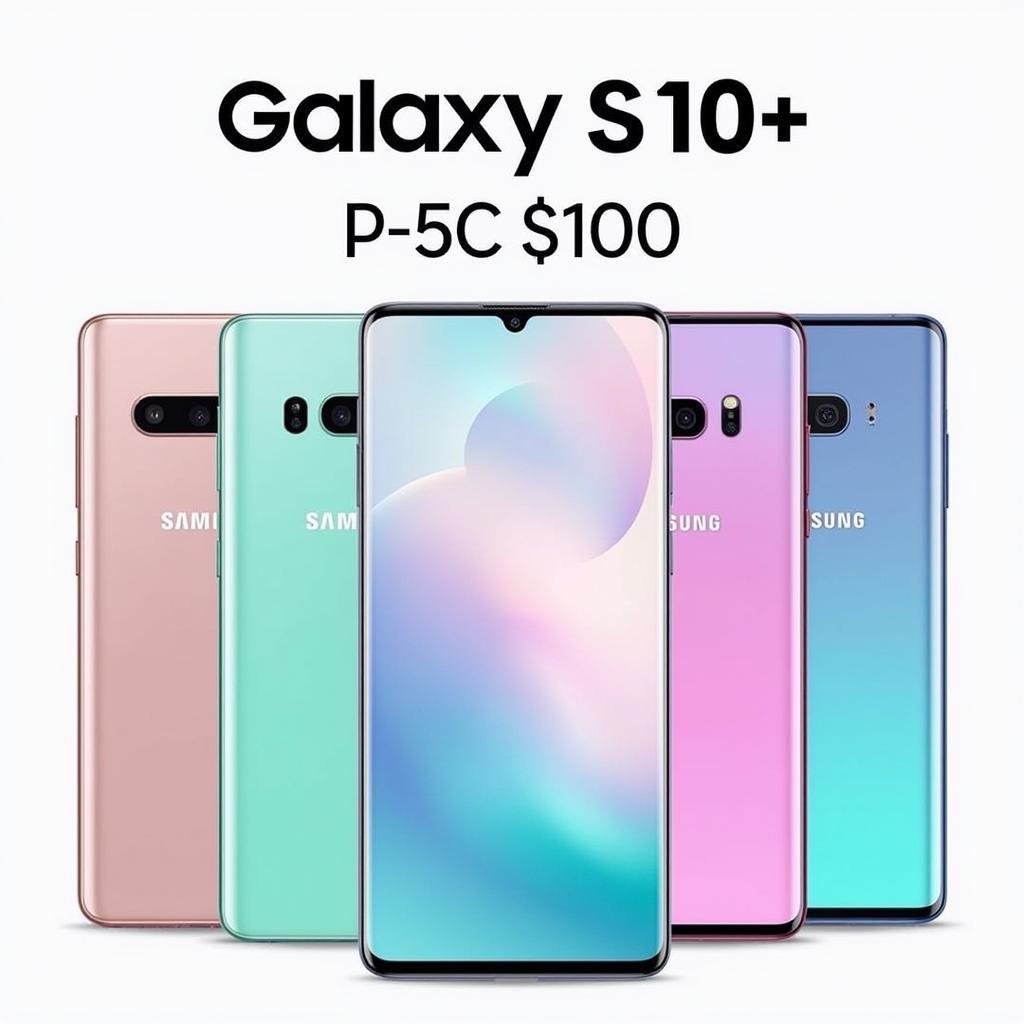 Samsung Galaxy S10+ Price in Pakistan: A visual representation of the phone alongside its current average market price in Pakistan.