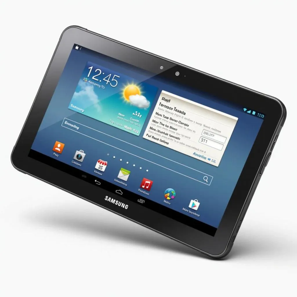 Samsung Galaxy Tab 2 design and display