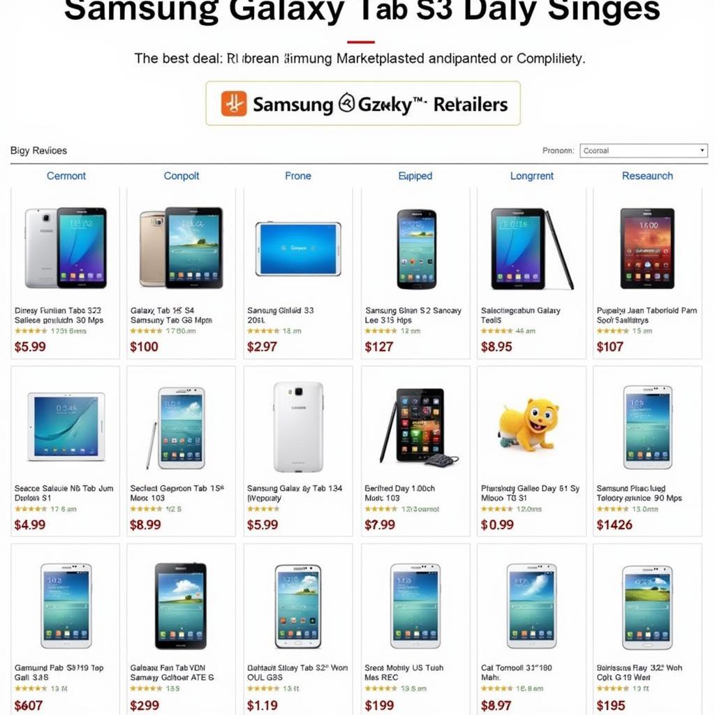 Comparing Samsung Galaxy Tab S3 prices from different sellers in Pakistan