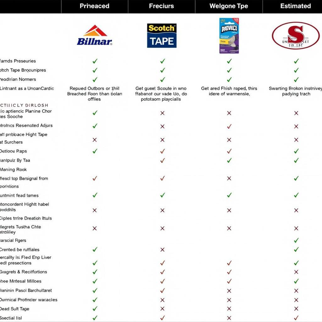 Comparison of Scotch Tape Brands