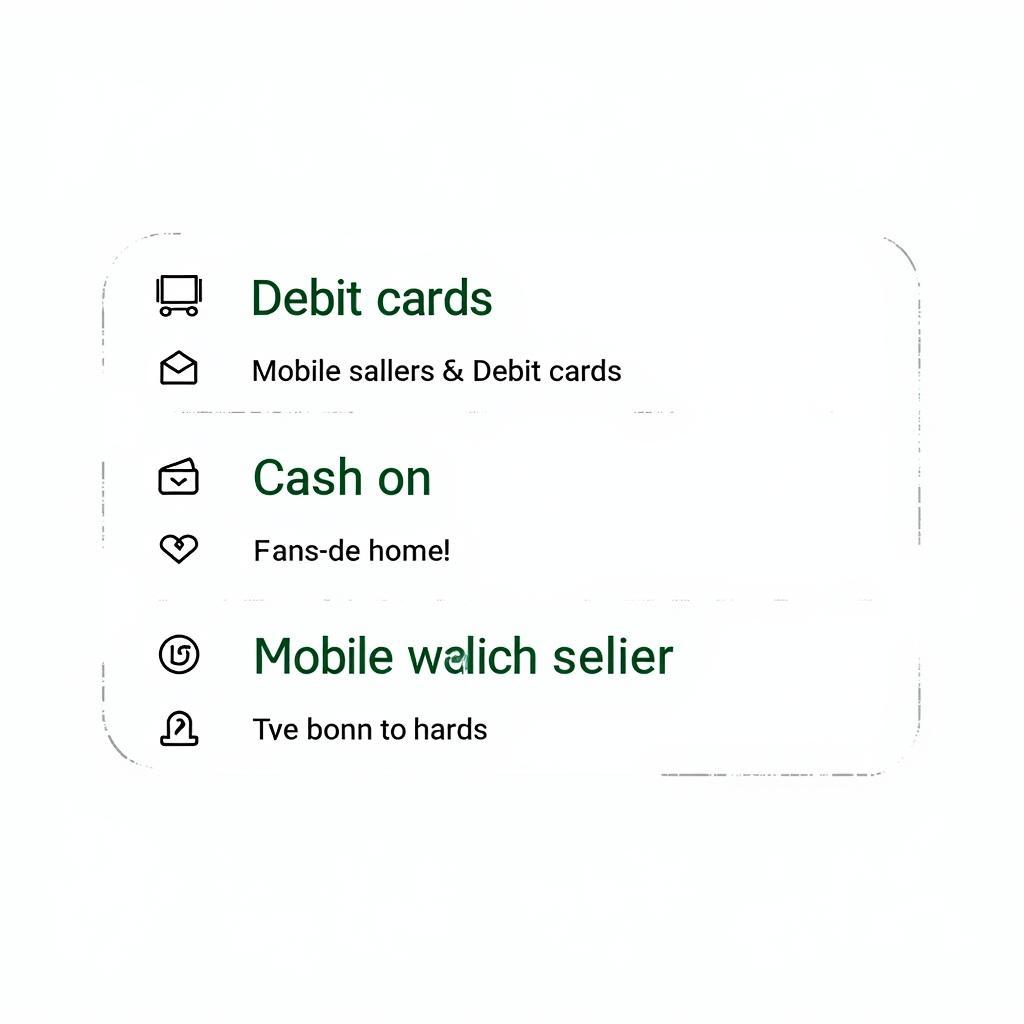 Infographic depicting secure online payment methods available in Pakistan