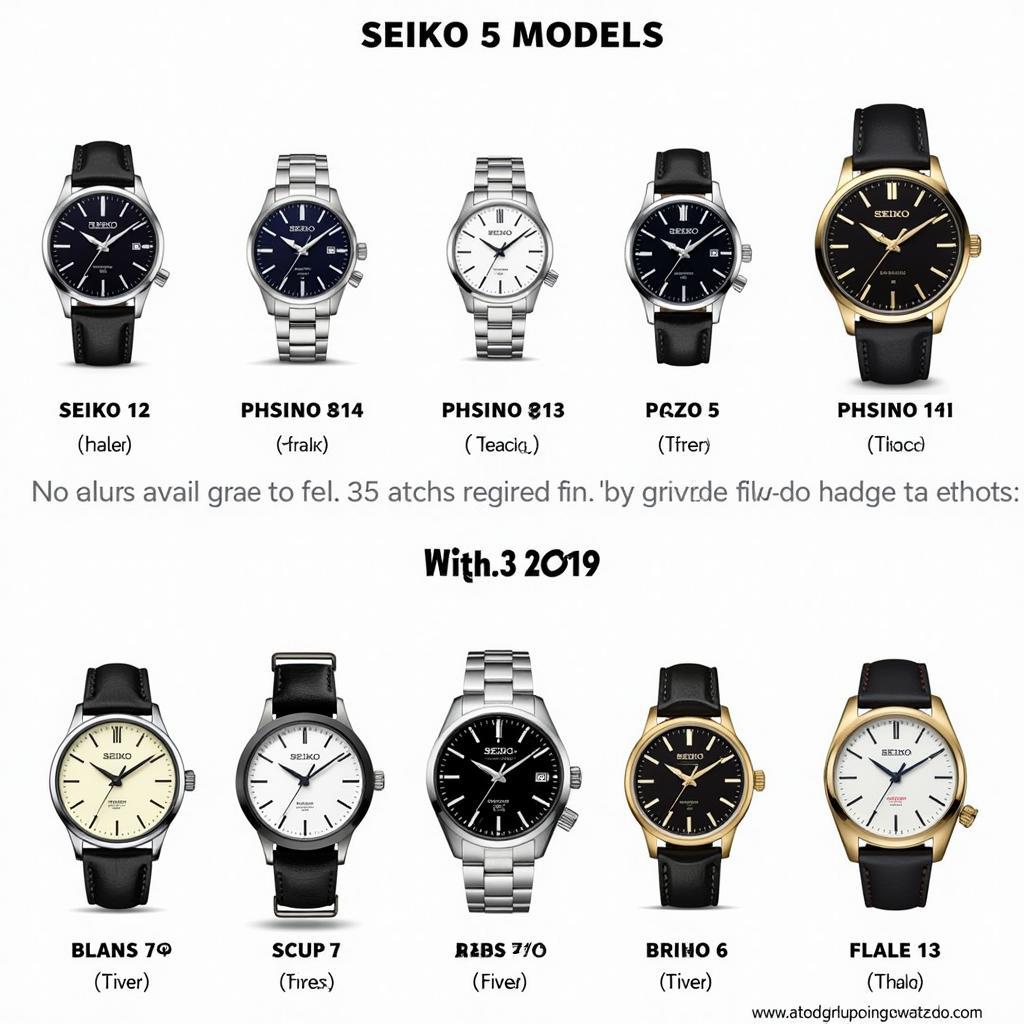 Seiko 5 Watch Models Available in Pakistan