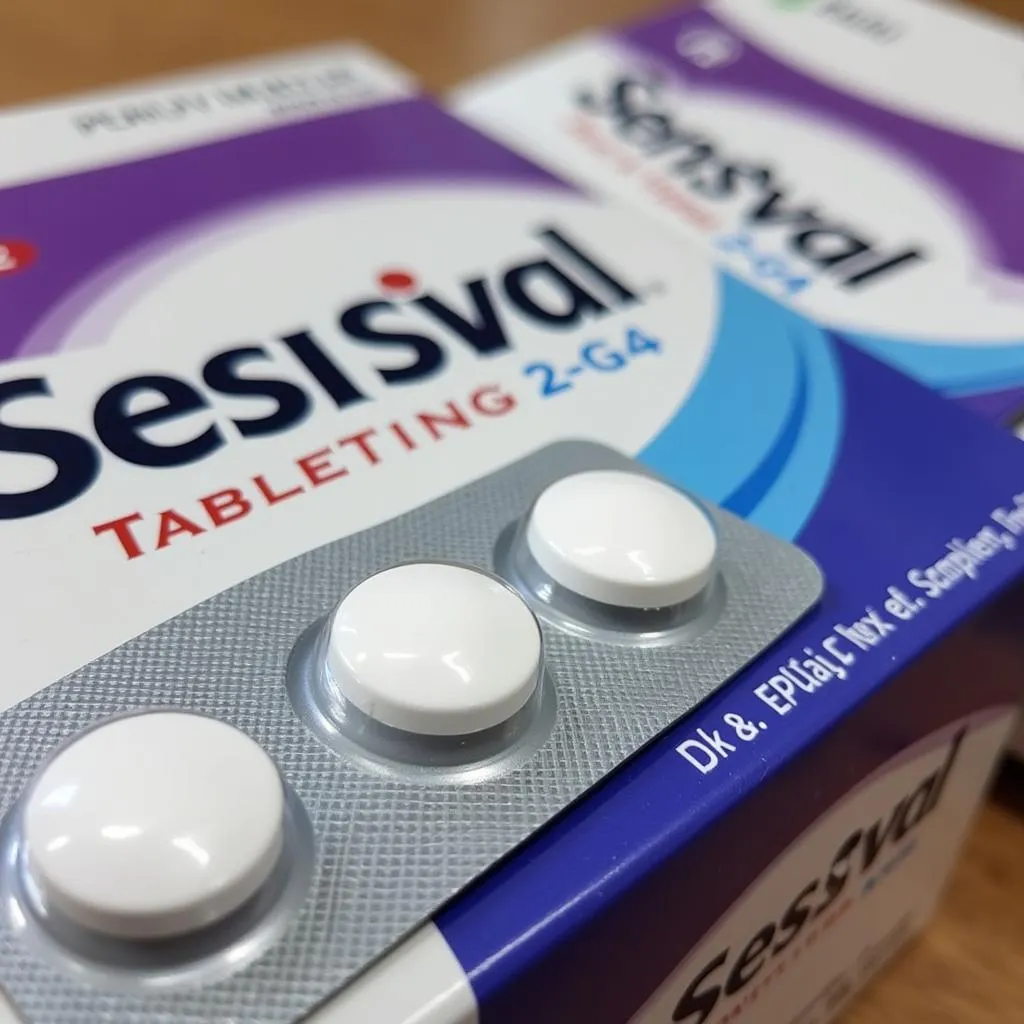 Sensival tablet packaging in Pakistan