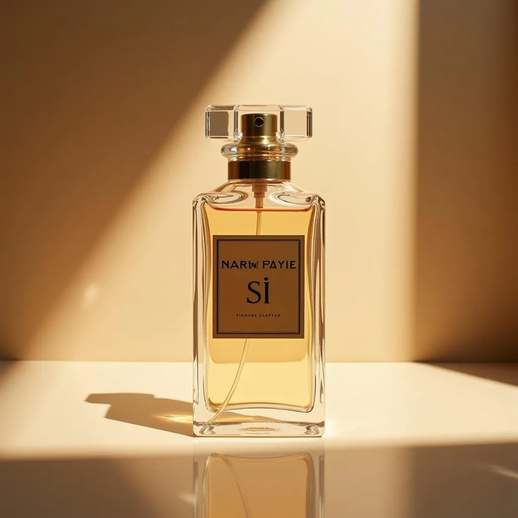 Si Perfume Bottle: A sleek and elegant bottle of Si perfume, showcasing its sophisticated design and luxurious appeal.