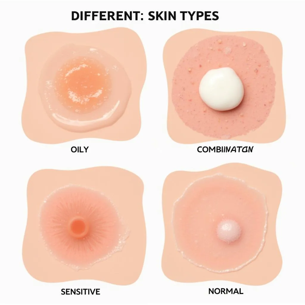 Different skin types found in Pakistan