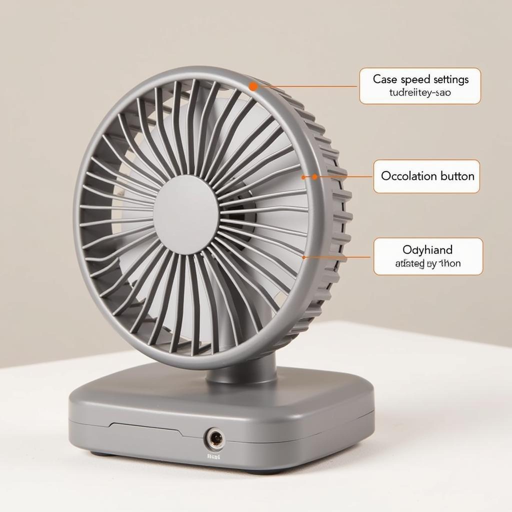 Small Charging Fan Features