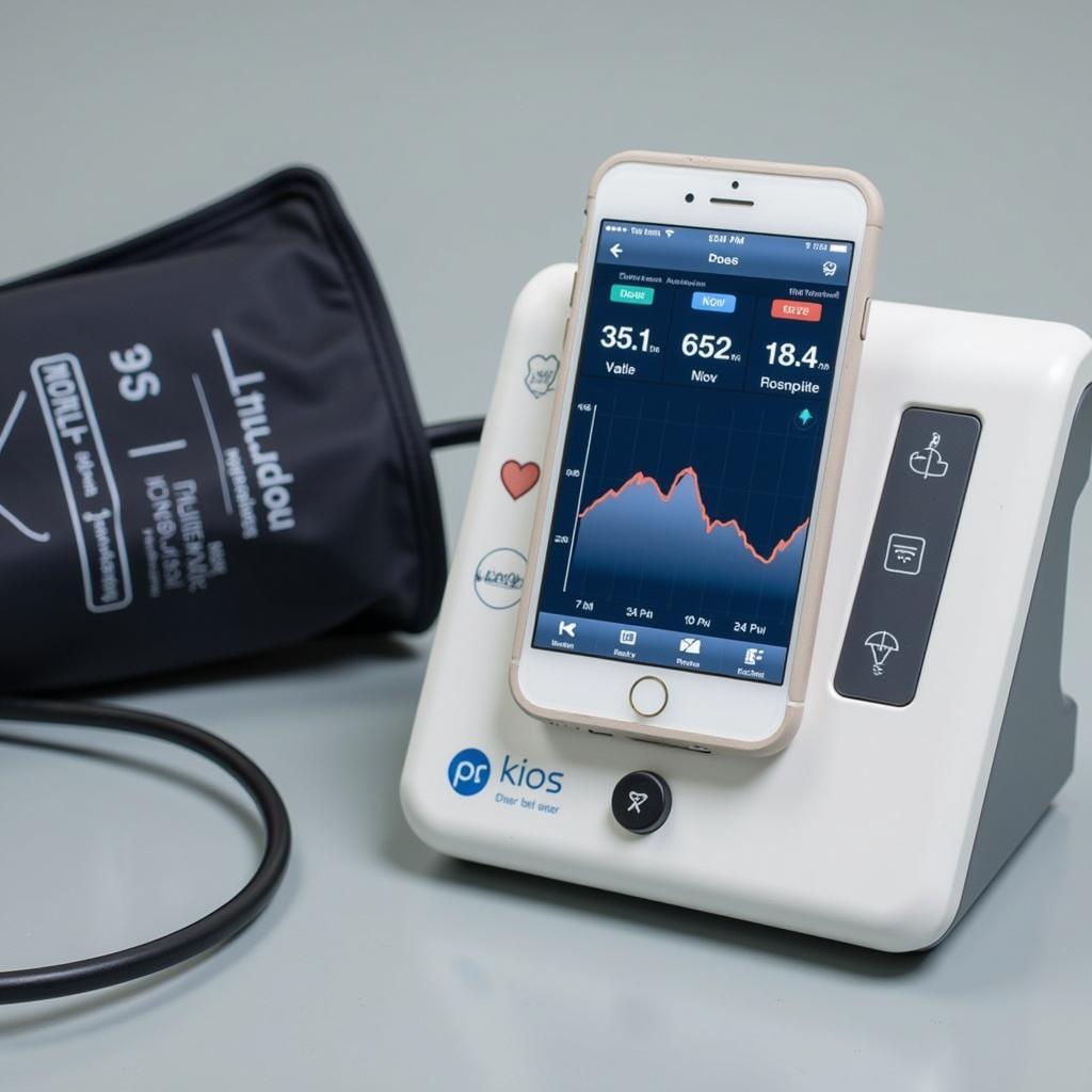 Smartphone-Connected Blood Pressure Machine