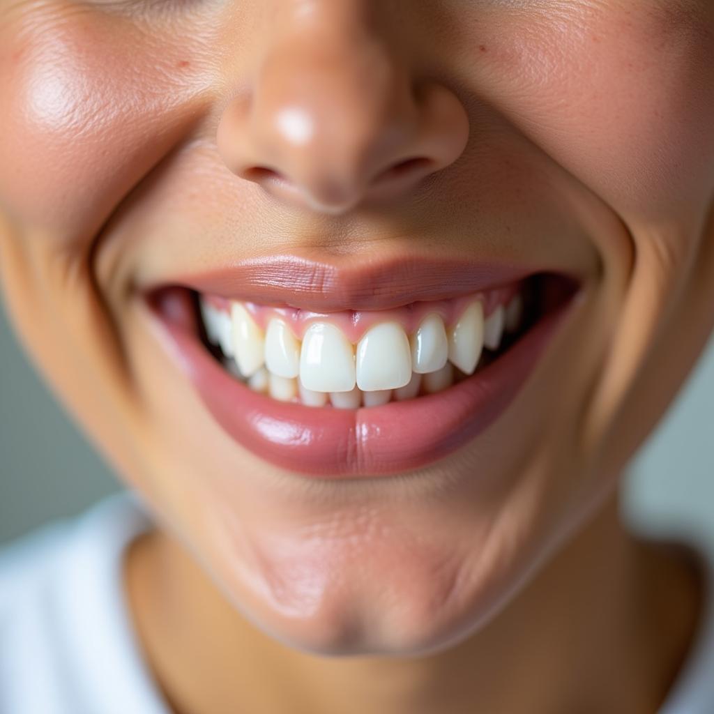 Smiling Person with Healthy Teeth