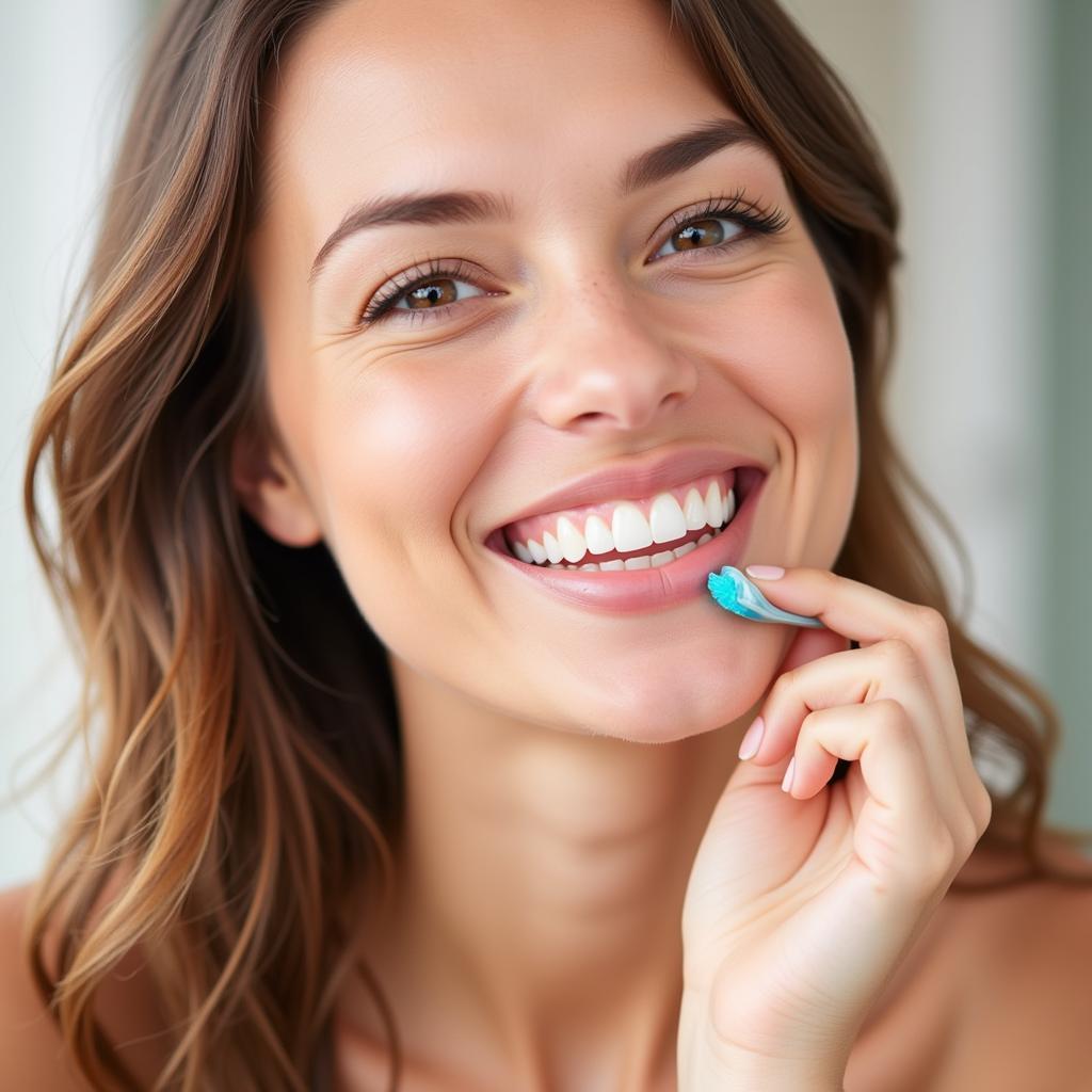 Smiling Person with Healthy Teeth