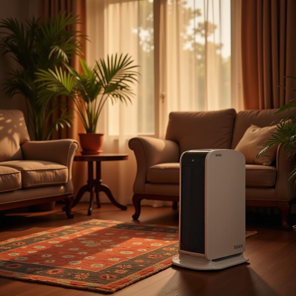 Sogo Fan Heater in a Pakistani Living Room