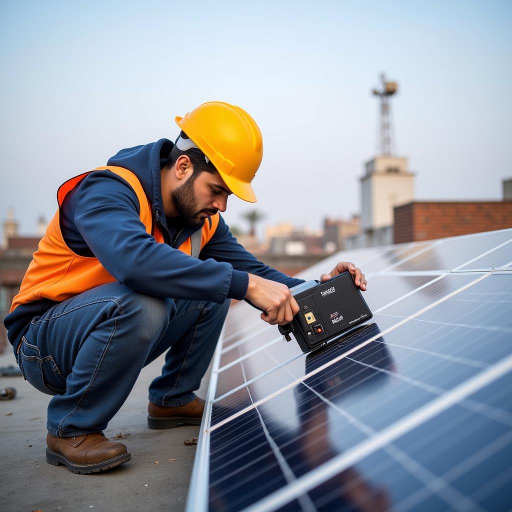 Solar Inverter Installation in a Pakistani Home